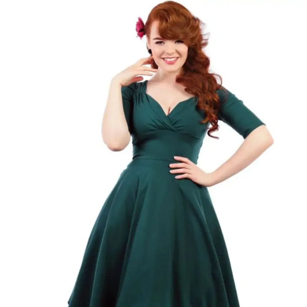 Trixie Doll Dress Dark Teal NWT